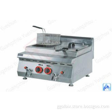 Countertop Commercial Gas Deep Fryer , Western Kitchen Equi